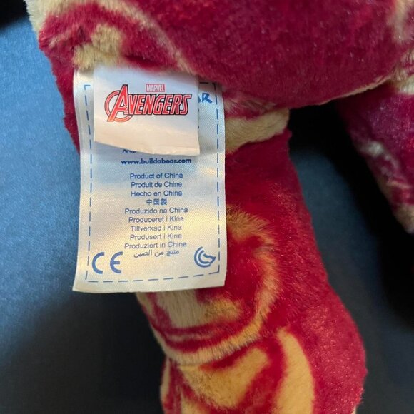2014 Build-A-Bear Marvel Avengers Iron Man Teddy Bear Plush 16” Friend BAB - Picture 6 of 8